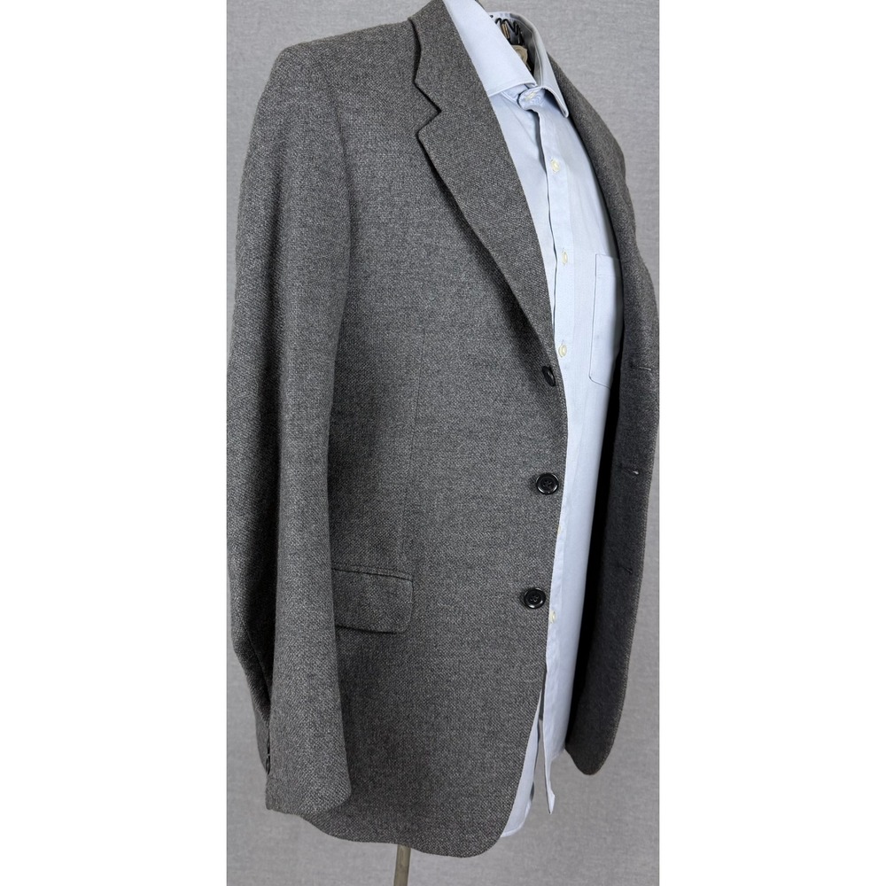 Ermenegildo Zegna Mens Grey Wool Cashmere 3 Button Sport Coat Blazer 40S Italy